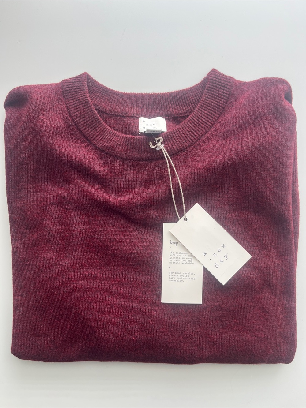 a new day Women’s Crewneck Sweater in Burgundy